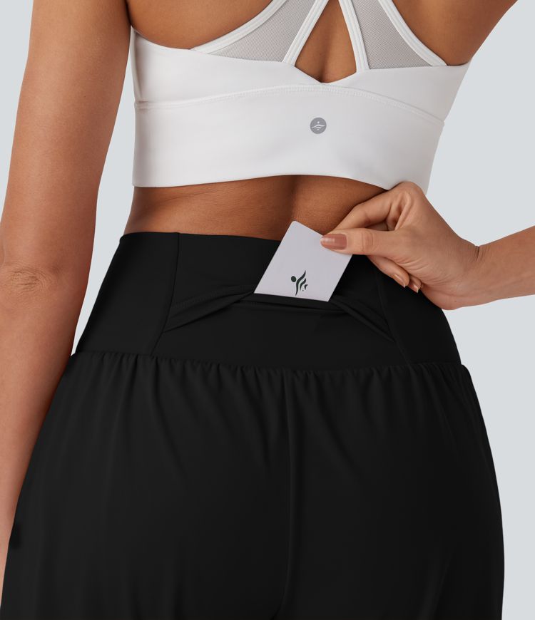 Softlyzero™ Airy Super High Waisted 2-in-1 Cool Touch Yoga Shorts 7" with Pockets