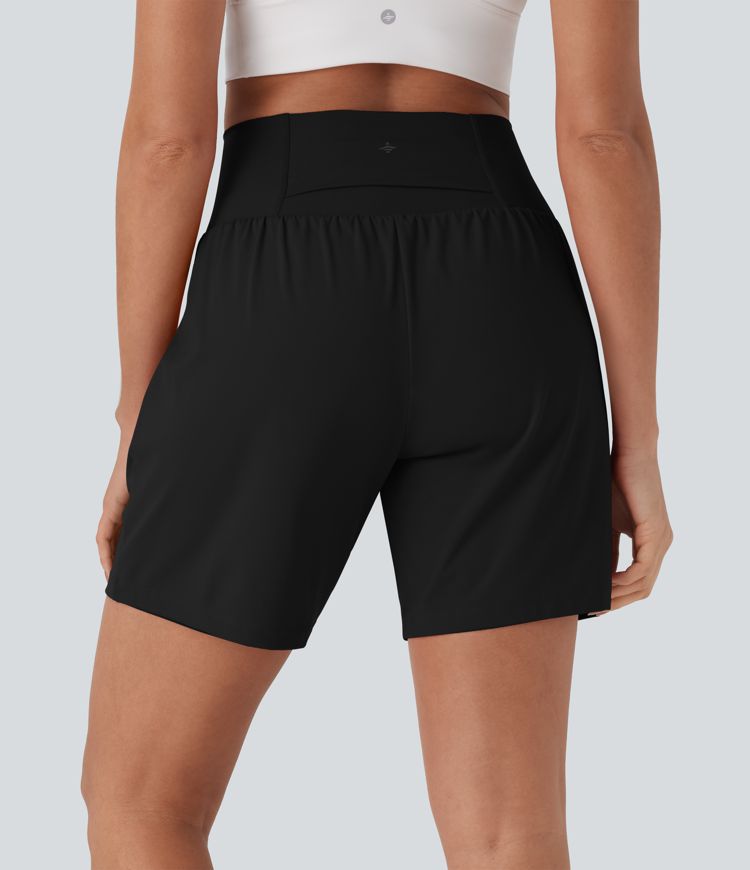 Softlyzero™ Airy Super High Waisted 2-in-1 Cool Touch Yoga Shorts 7" with Pockets