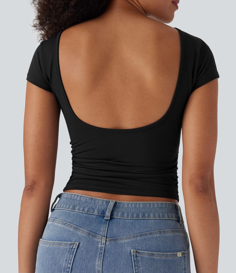 Ruched Skinny Top