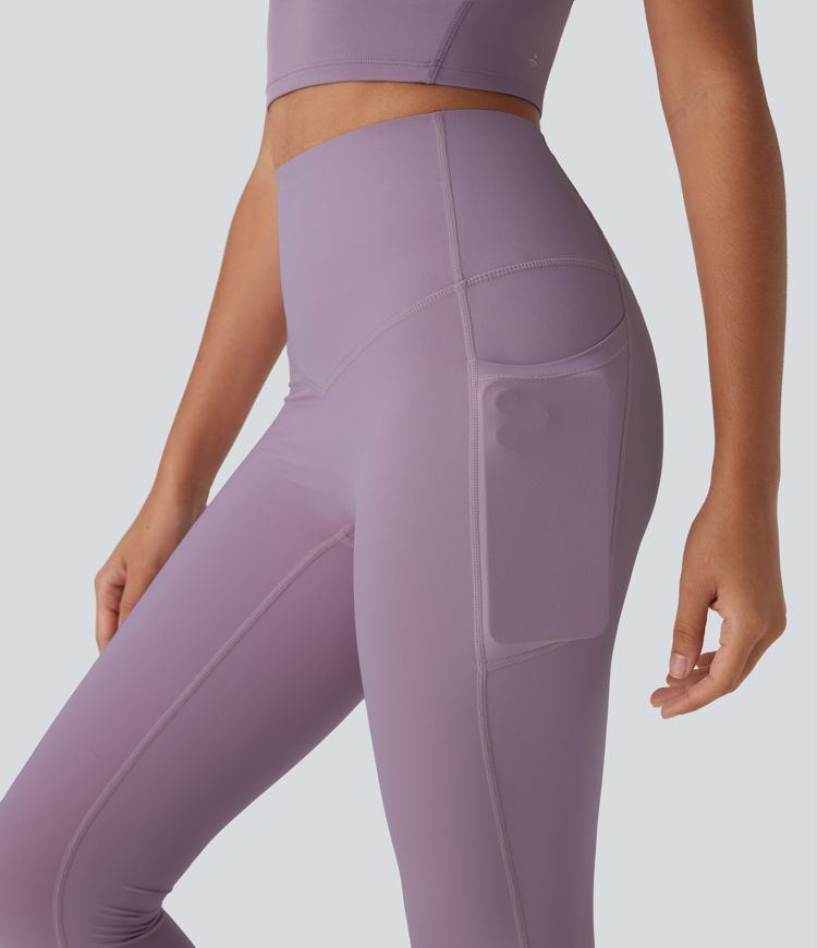 Halara UltraSculpt™ Cool Quick Dry High Waisted Tummy Control Shaping Yoga Leggings with Pockets-UPF50+