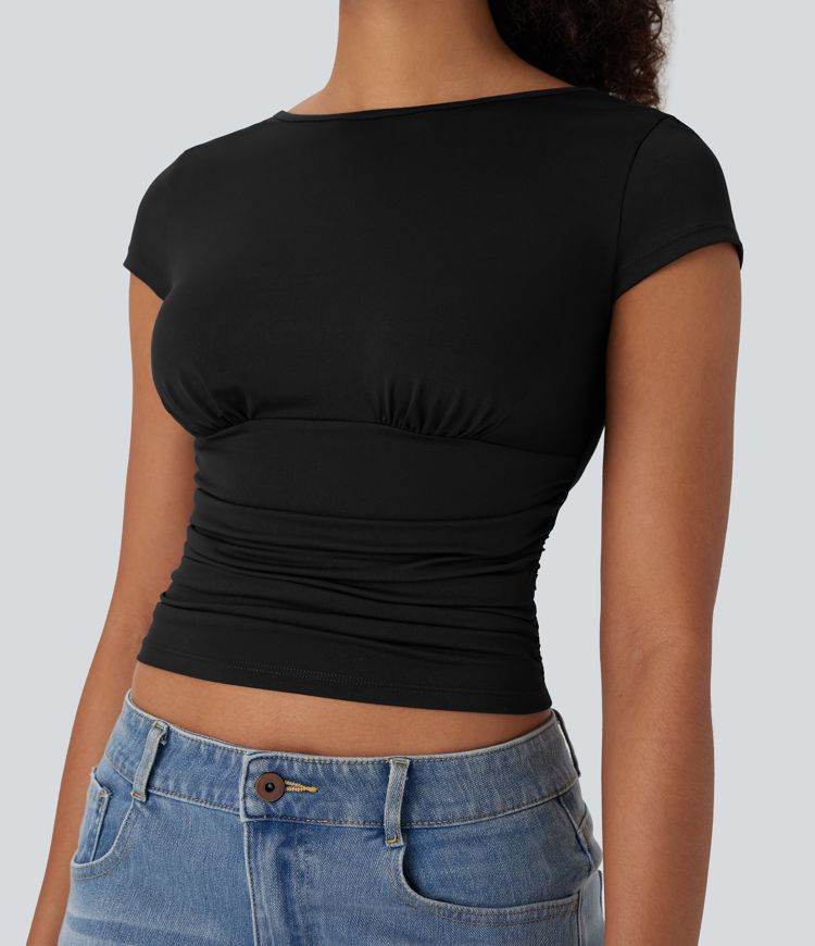 Ruched Skinny Top