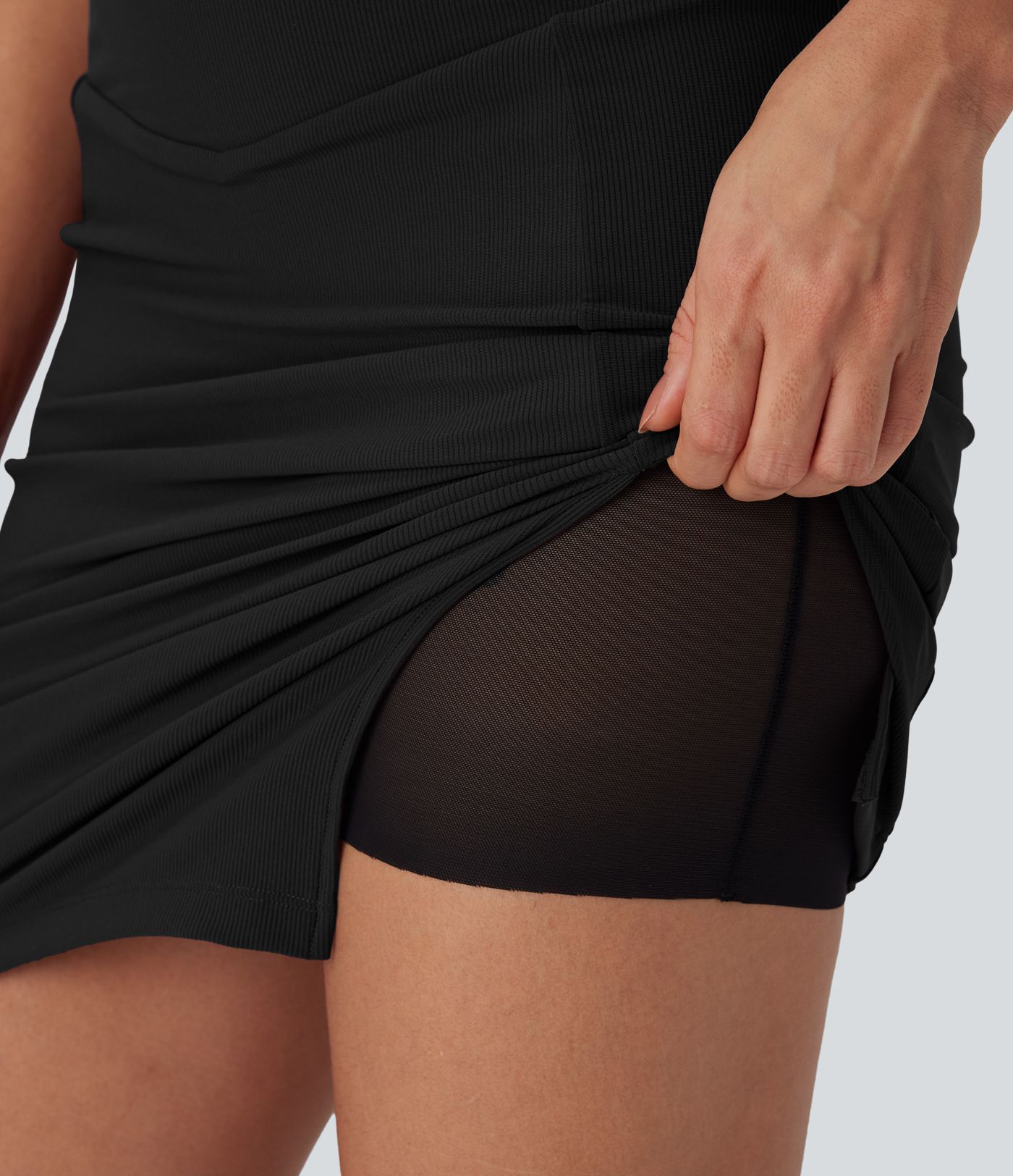 Patitoff™ Flow Pet Hair Resistant High Waisted Tummy Control 2-in-1 Bodycon Midi Casual Skirt