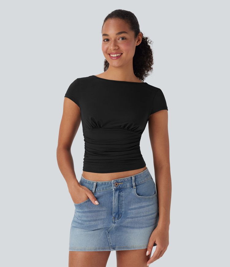 Ruched Skinny Top