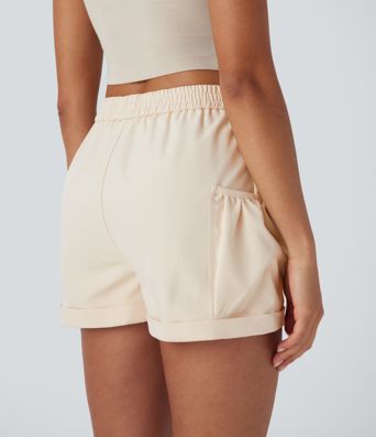 High Waisted Shorts with Pockets