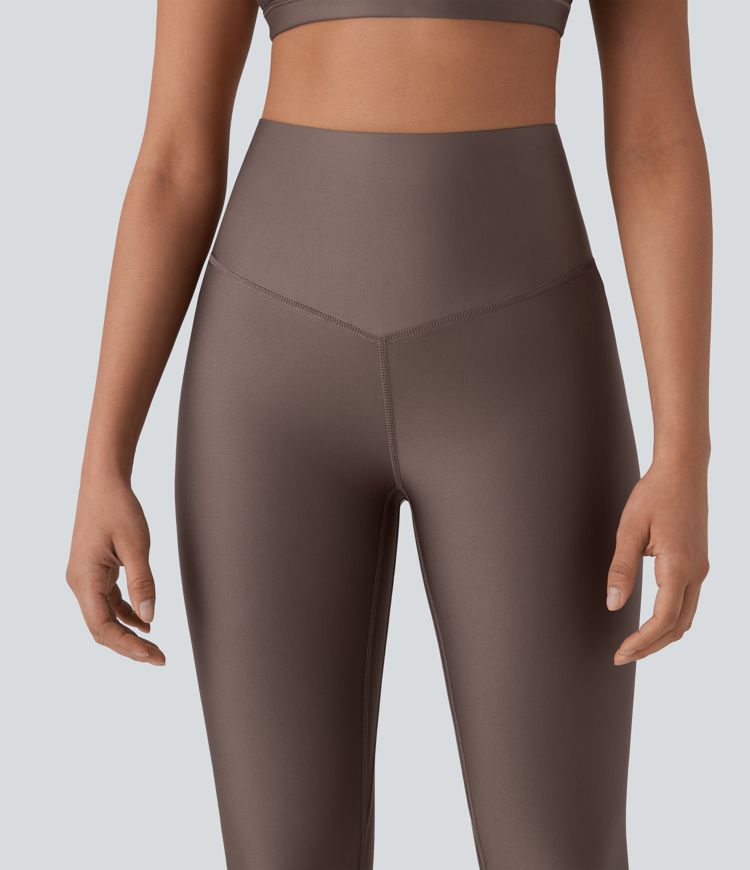 Leggings SoCinched correr tiro alto control abdomen bolsillo trasero reflectante