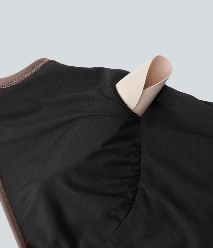 Cropped Sheen Yoga Tank Top