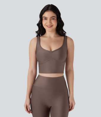 Cropped Sheen Yoga Tank Top Cropped Sheen Yoga Tank Top