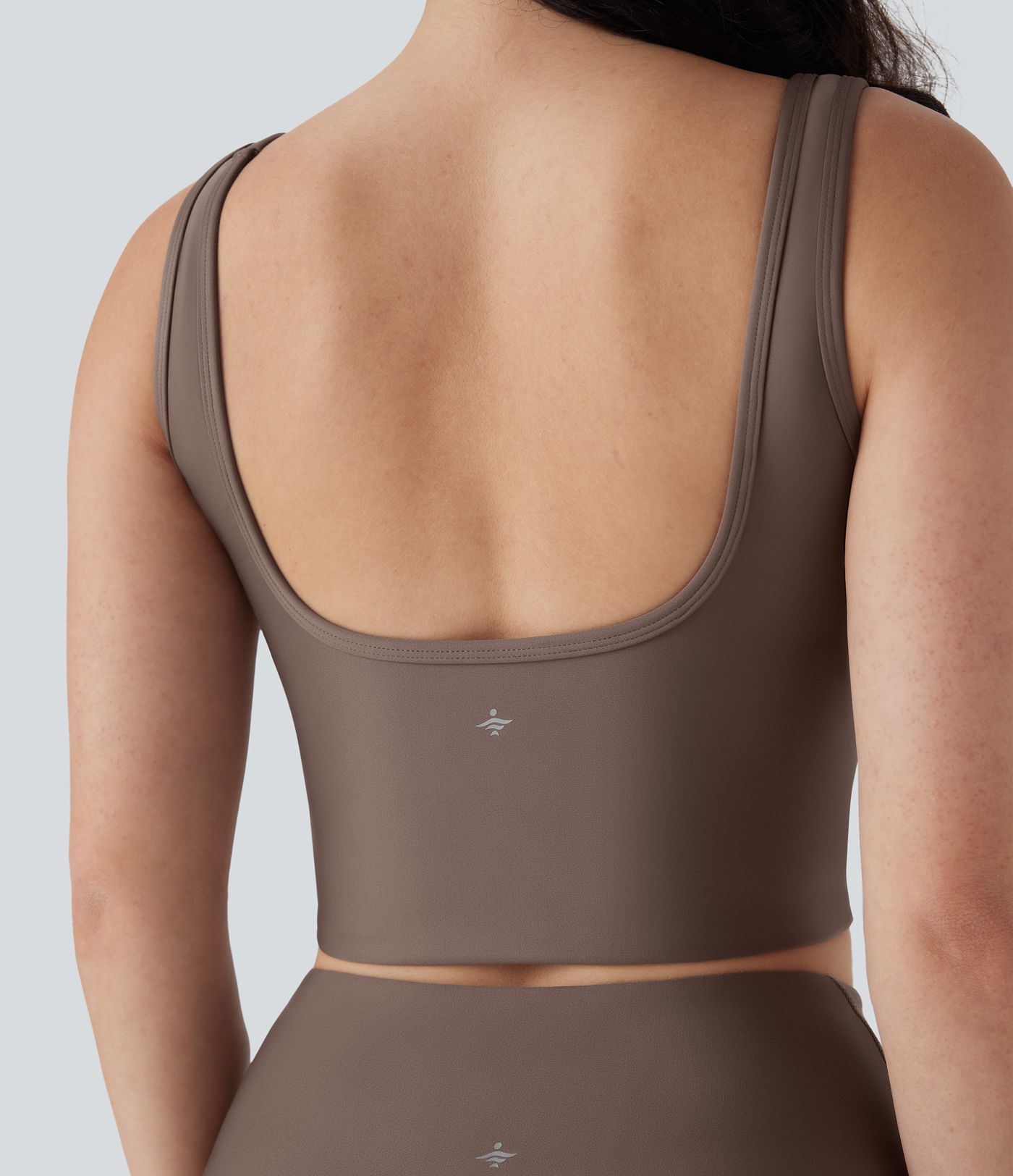 Cropped Sheen Yoga Tank Top