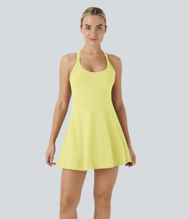SoftlyZero™ Airy Backless Twisted Cool Touch Dance Active Dress-Easy Peezy Edition