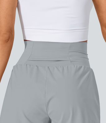 SoftlyZero™ Airy Super High Waisted Cool Touch Yoga Shorts with Pockets
