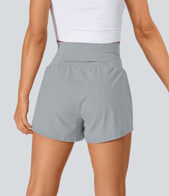 SoftlyZero™ Airy Super High Waisted Cool Touch Yoga Shorts with Pockets
