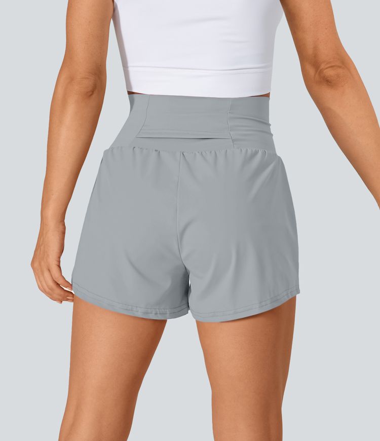SoftlyZero™ Airy Super High Waisted Cool Touch Yoga Shorts with Pockets