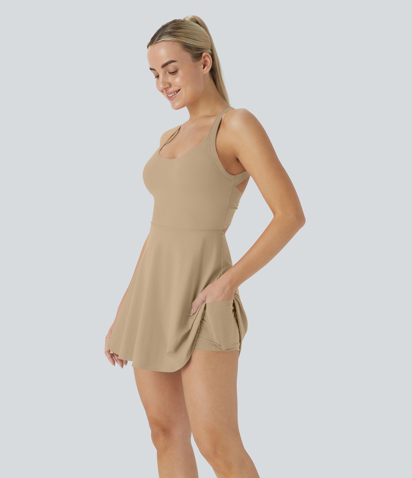 Softlyzero™ Airy Robe Sport Torsadée Dos Nu Édition Easy Peasy