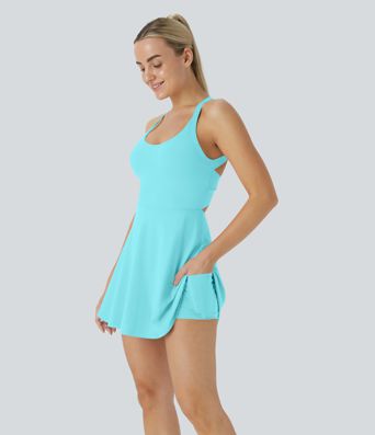 SoftlyZero™ Airy Backless Twisted Cool Touch Dance Active Dress-Easy Peezy Edition