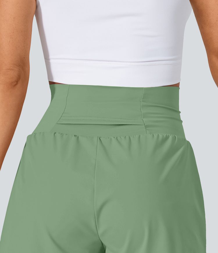 SoftlyZero™ Airy Super High Waisted Cool Touch Yoga Shorts with Pockets