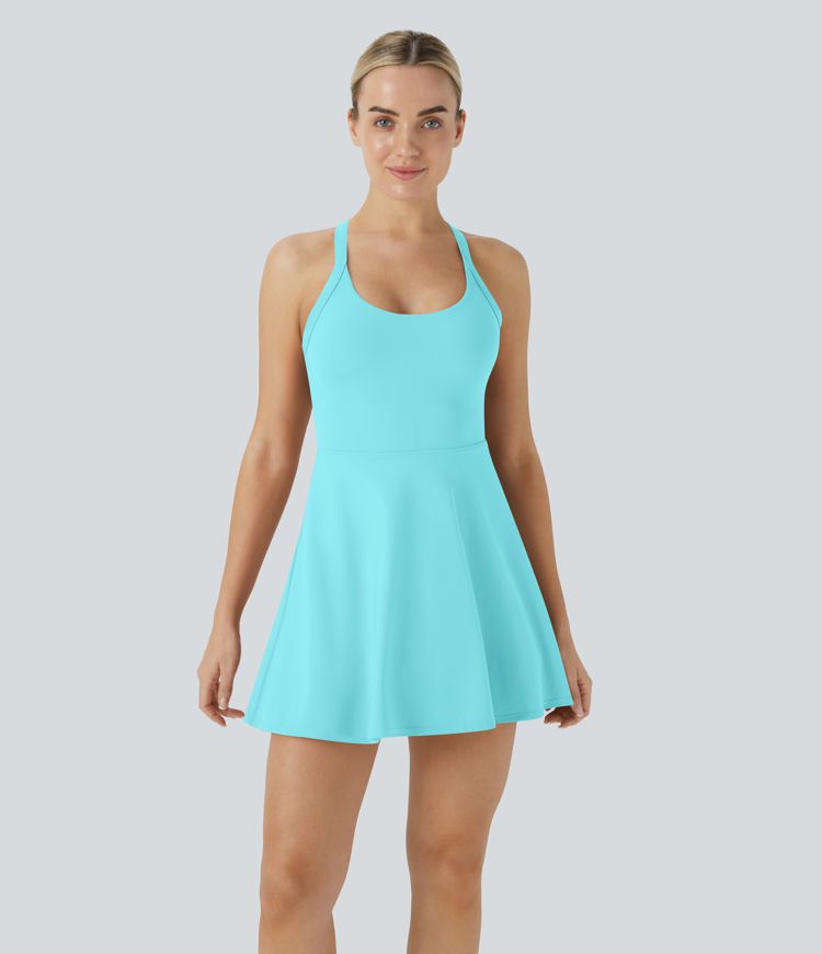 Backless Twisted Active Dress-Easy Peezy Edition