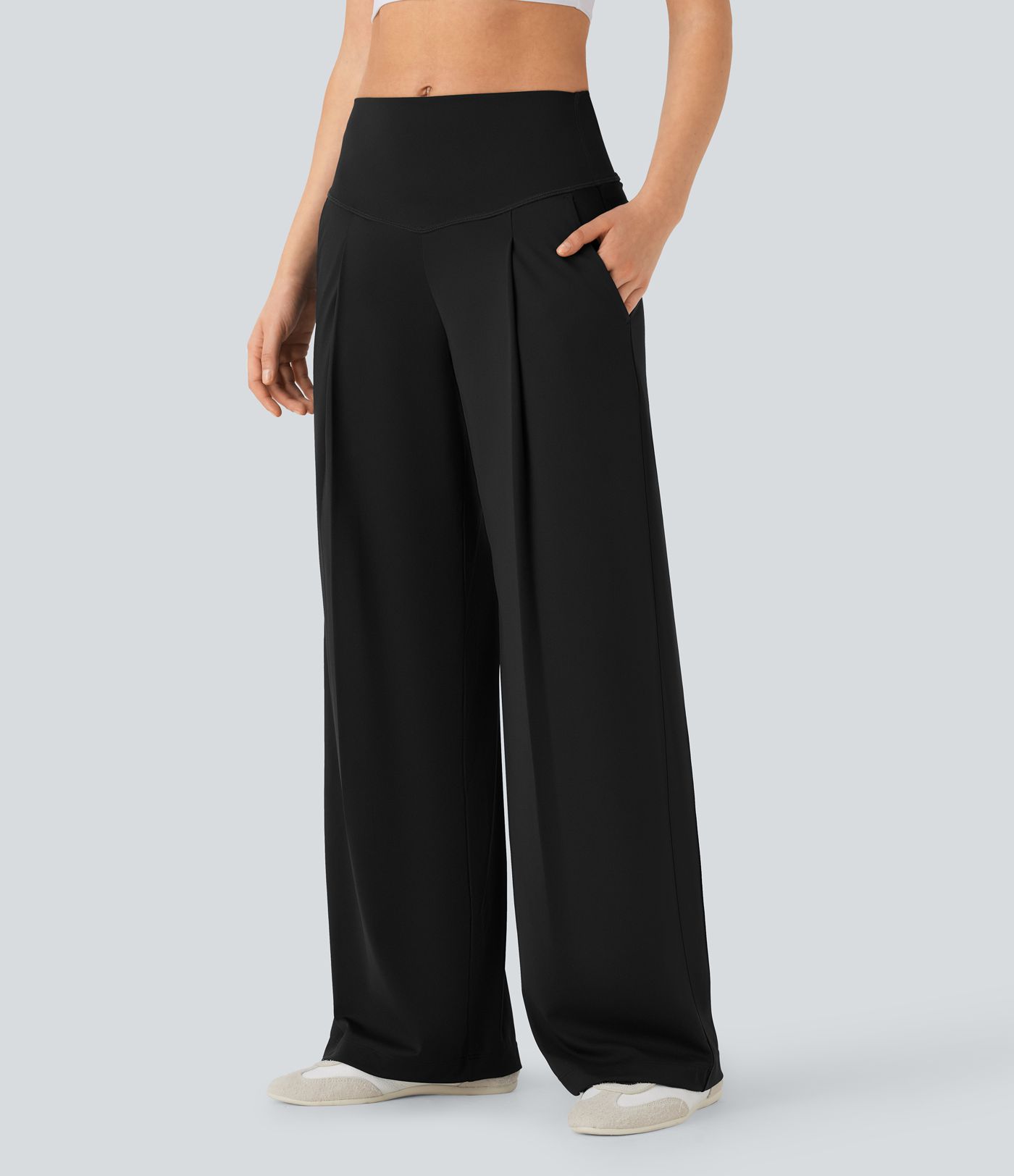 SoftlyZero™ QuickDry High Waisted Tummy Control Yoga Straight Leg Pants with Pockets