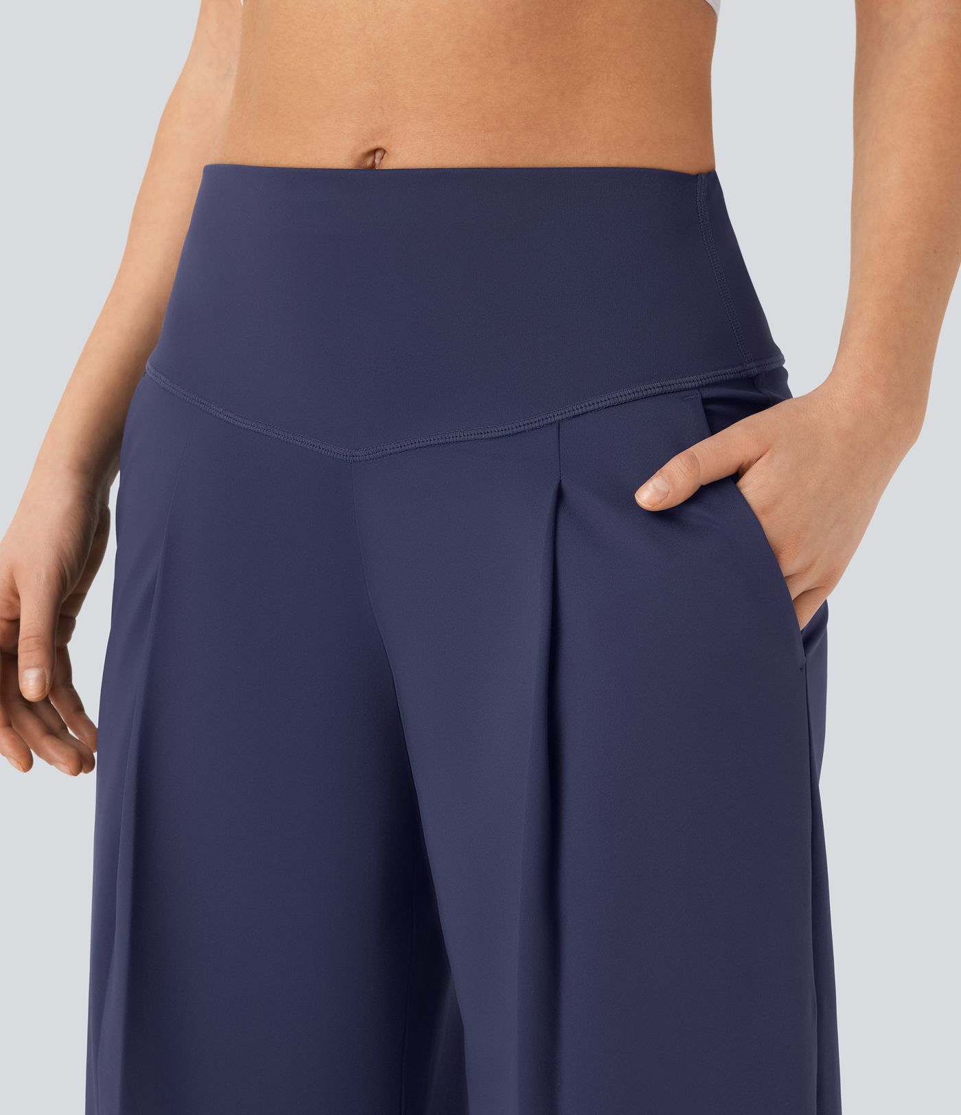 SoftlyZero™ QuickDry High Waisted Tummy Control Yoga Straight Leg Pants with Pockets