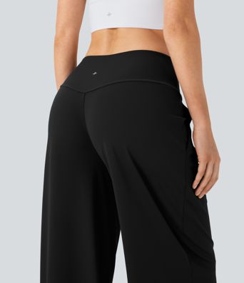 SoftlyZero™ QuickDry High Waisted Tummy Control Yoga Straight Leg Pants with Pockets