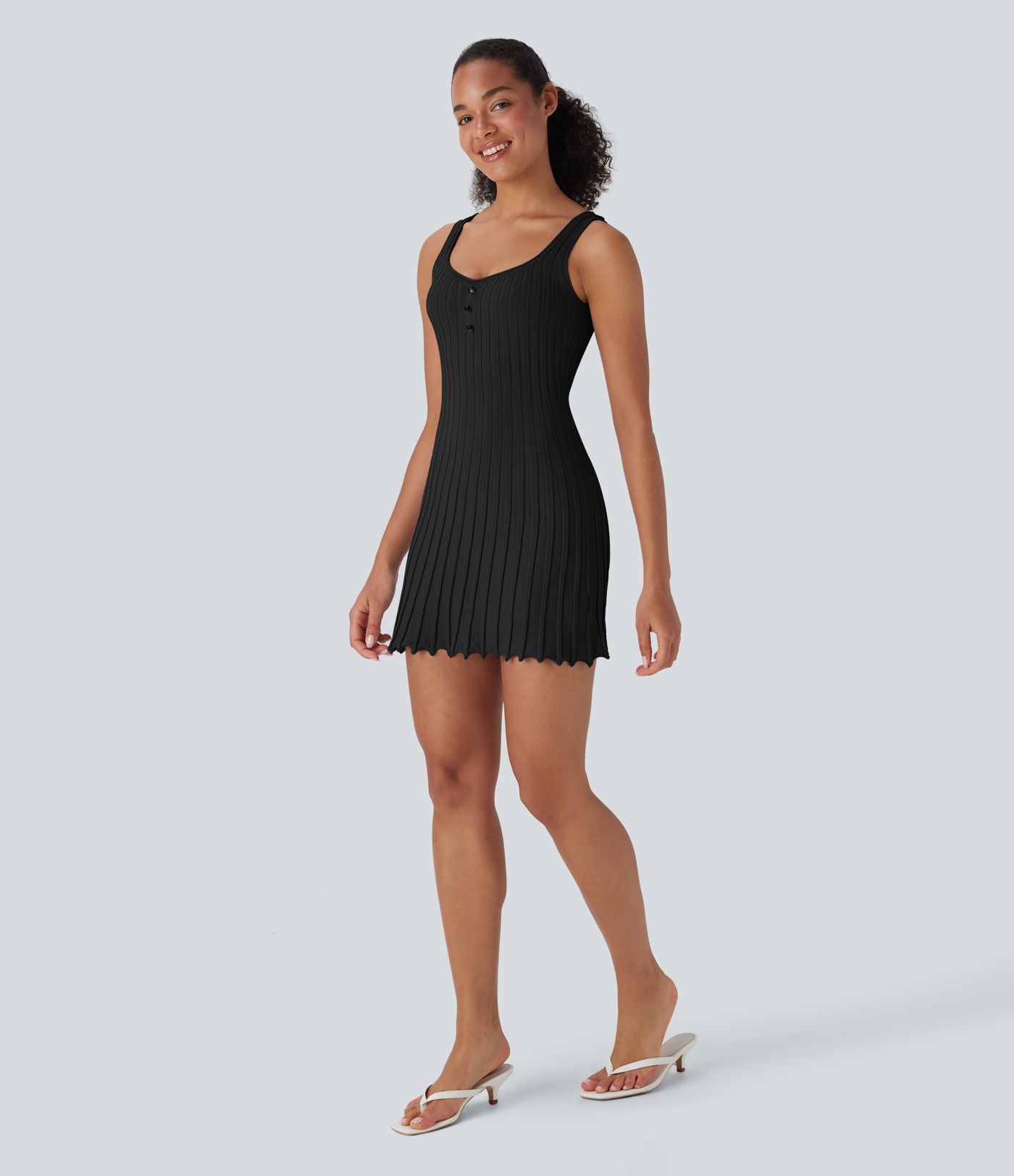 Mini Casual Sweater Tank Dress