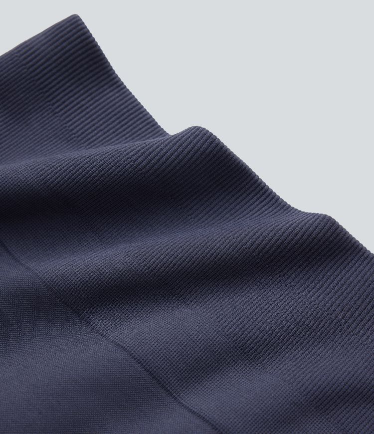 Seamless Flow High Waisted Scrunch Yoga Pedal Pusher Leggings