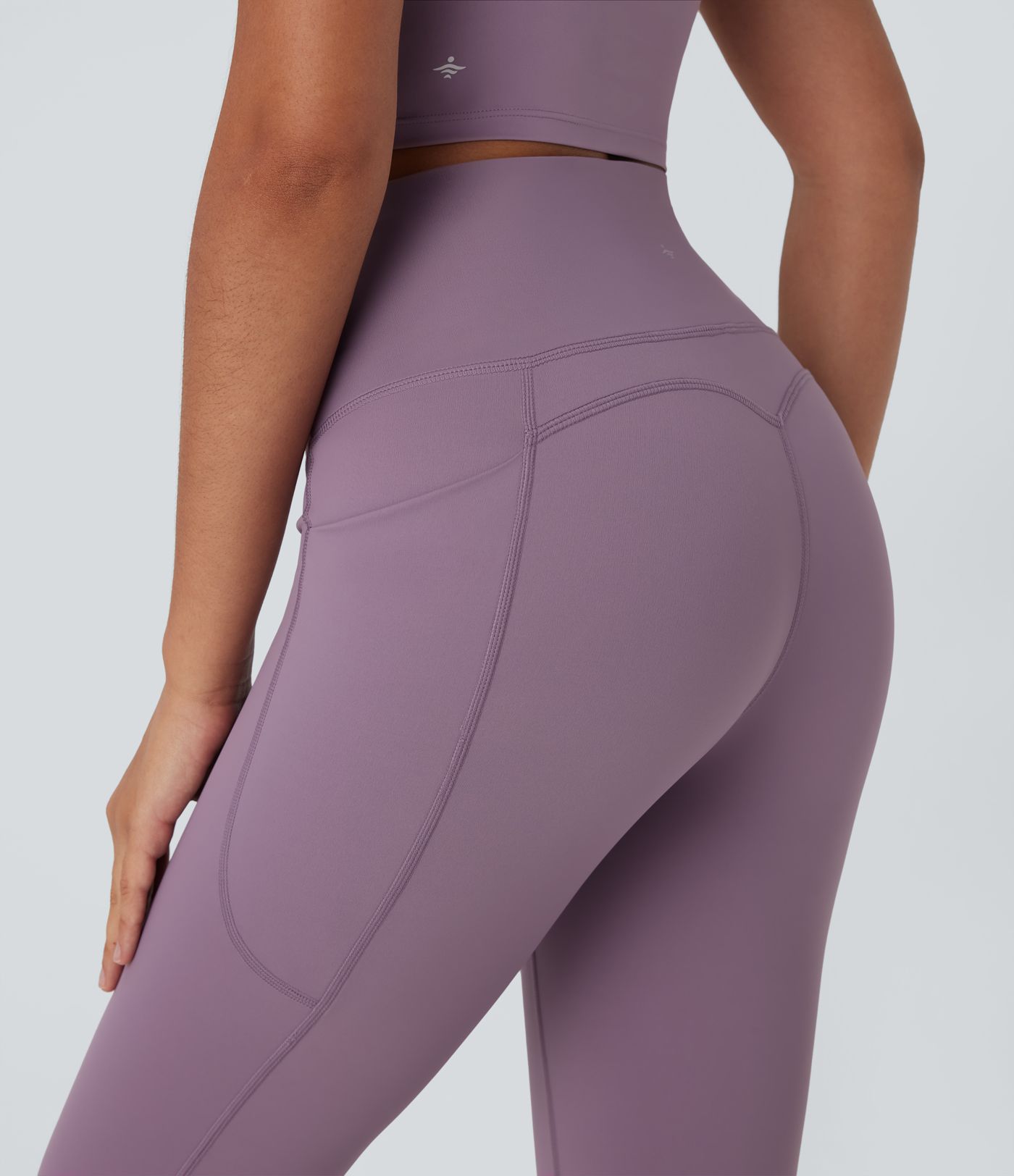 Flare yoga leggings by Halara UltraSculpt™ Refreshing quick-dry fabric with high rise waist, tummy control, and pockets - UPF 50+
