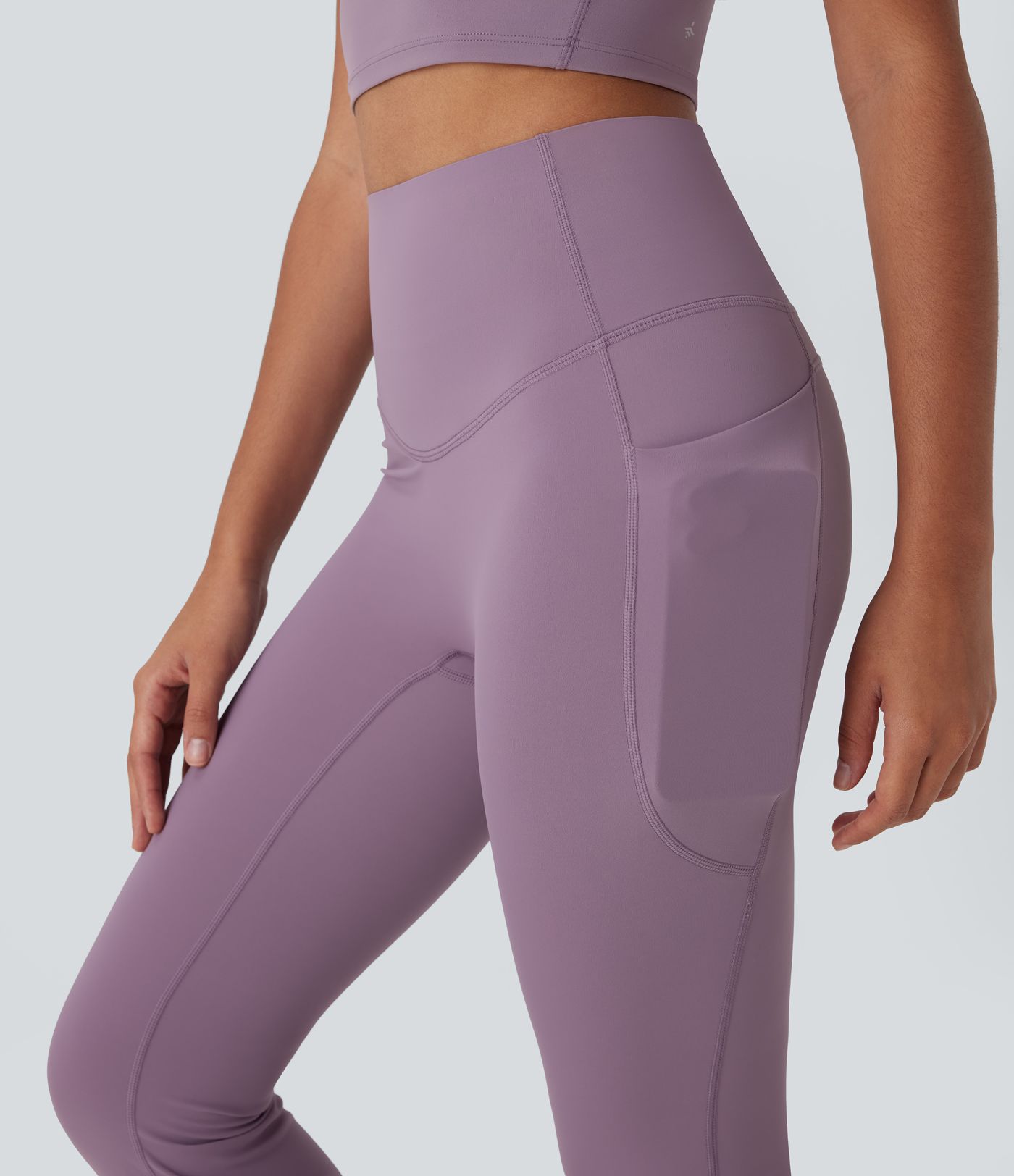 Flare yoga leggings by Halara UltraSculpt™ Refreshing quick-dry fabric with high rise waist, tummy control, and pockets - UPF 50+