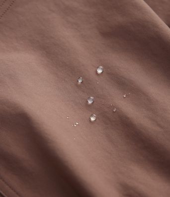 Water Repellent Foldover Low waist Drawstring 2-in-1 Twill Running Micro Shorts with Pocket