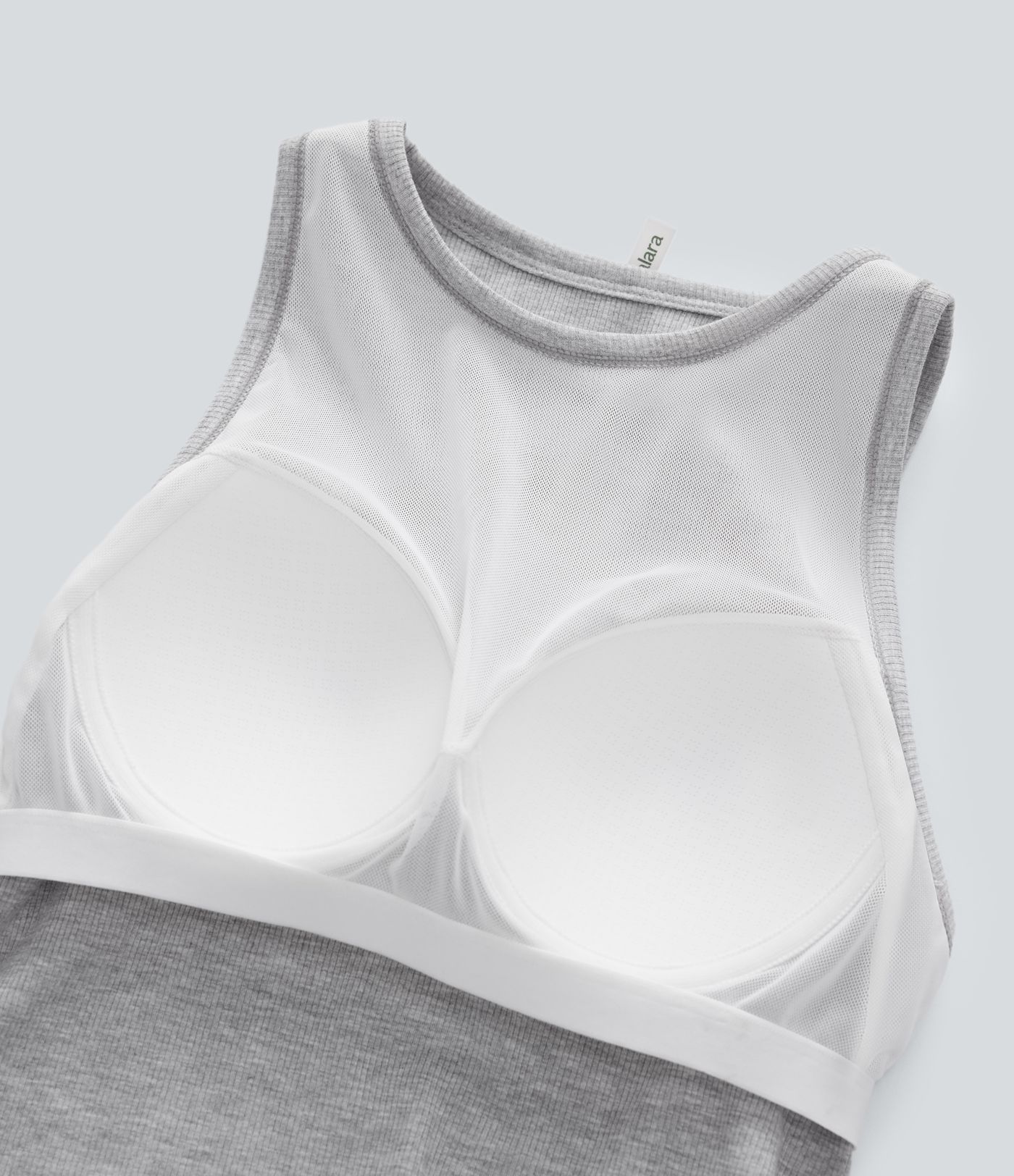 Kurzes, lässiges Tanktop mit Rundhalsausschnitt