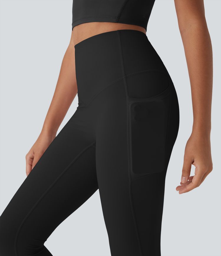 Halara UltraSculpt™ Cool Quick Dry High Waisted Tummy Control Shaping Yoga Leggings with Pockets-UPF50+