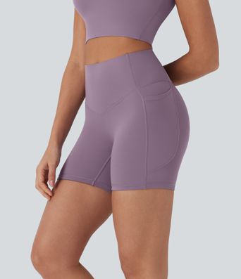 Halara UltraSculpt™ Cool Quick Dry SoCinched Hohe Taille Bauchkontrolle Shaping Yoga Radlerhose 5'' mit Taschen-UPF50+ Halara UltraSculpt™ Cool Quick Dry SoCinched Hohe Taille Bauchkontrolle Shaping Yoga Radlerhose 5'' mit Taschen-UPF50+