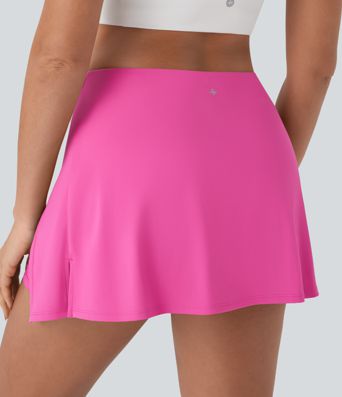 SoftlyZero™ QuickDry High Waisted Butt Lifting Tie Front 2-in-1 Mini Yoga Skirt with Pocket