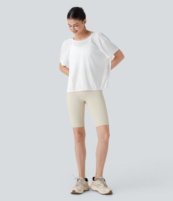 Kurzes Yoga-Sporttop