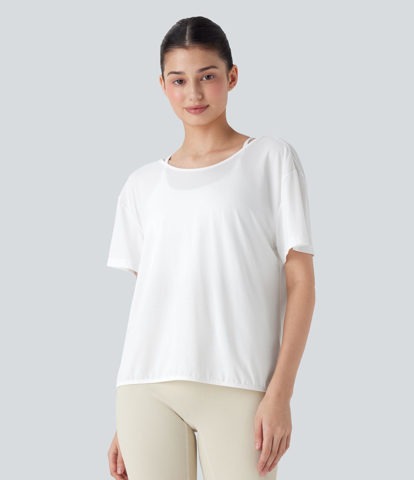 Kurzes Yoga-Sporttop