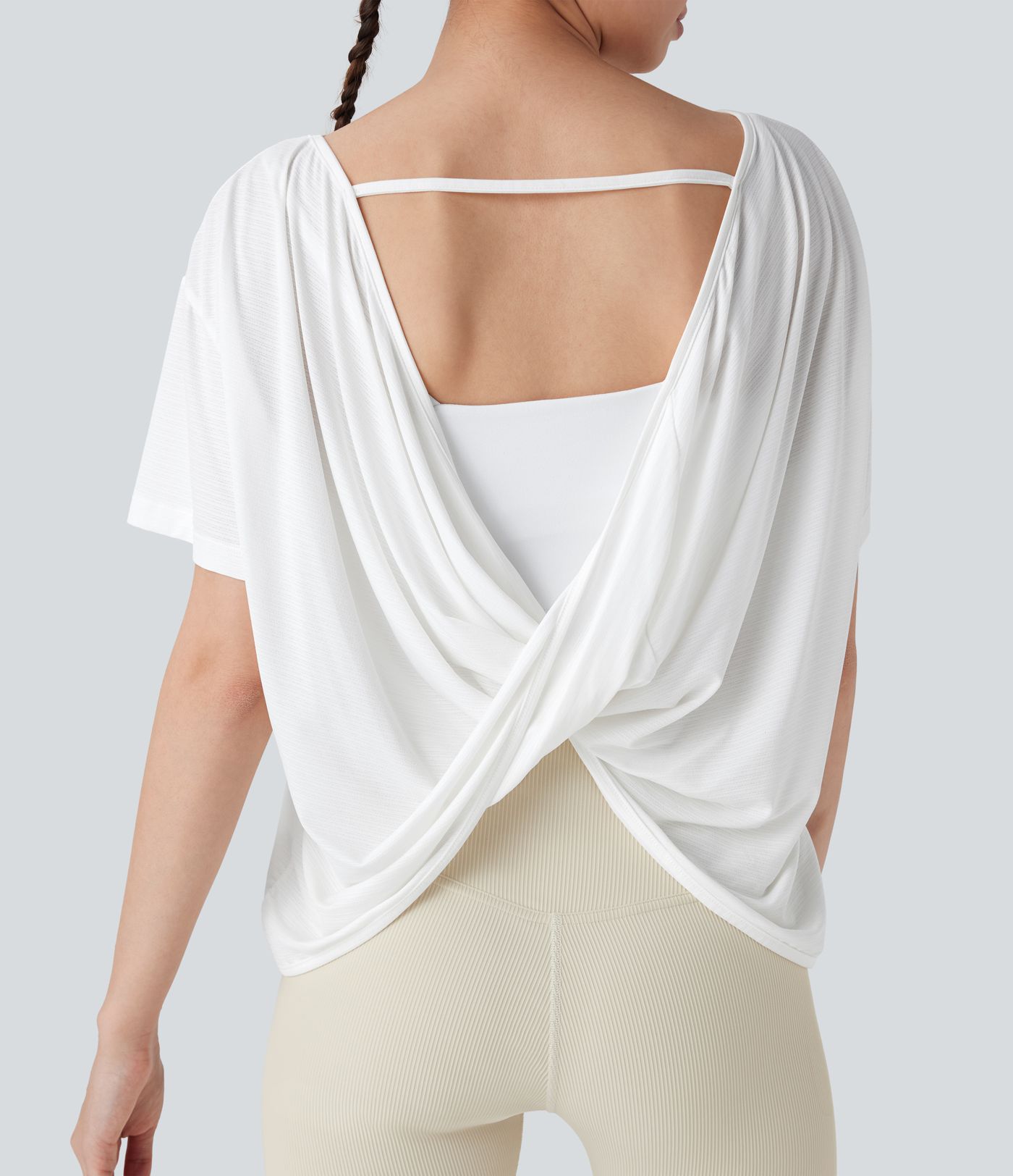 Kurzes Yoga-Sporttop