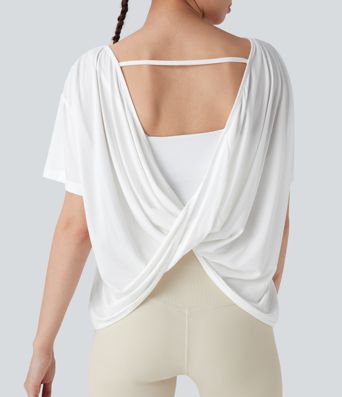 Kurzes Yoga-Sporttop