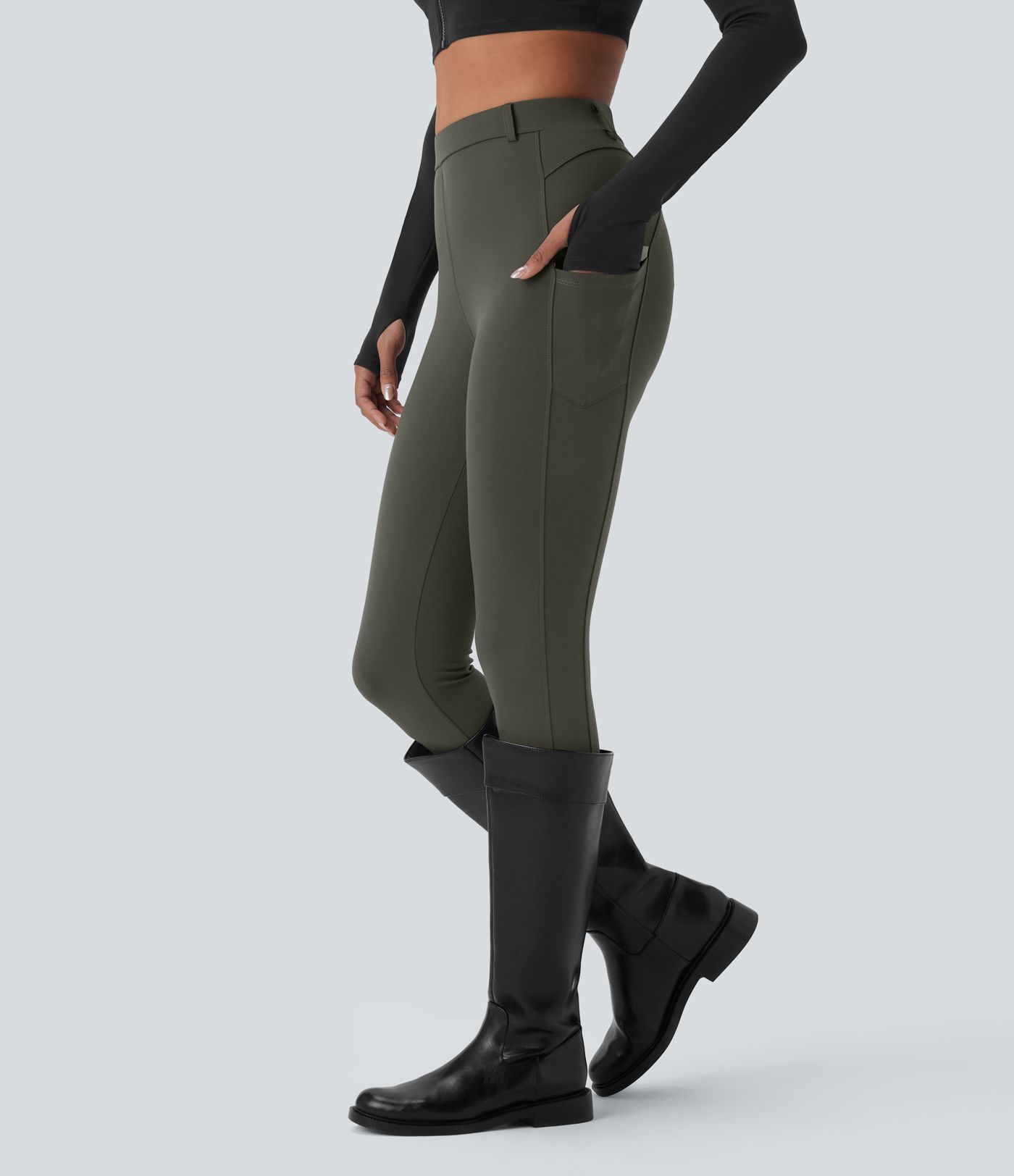 DayStretch High Waisted Pocket Lacquer Line Leggings