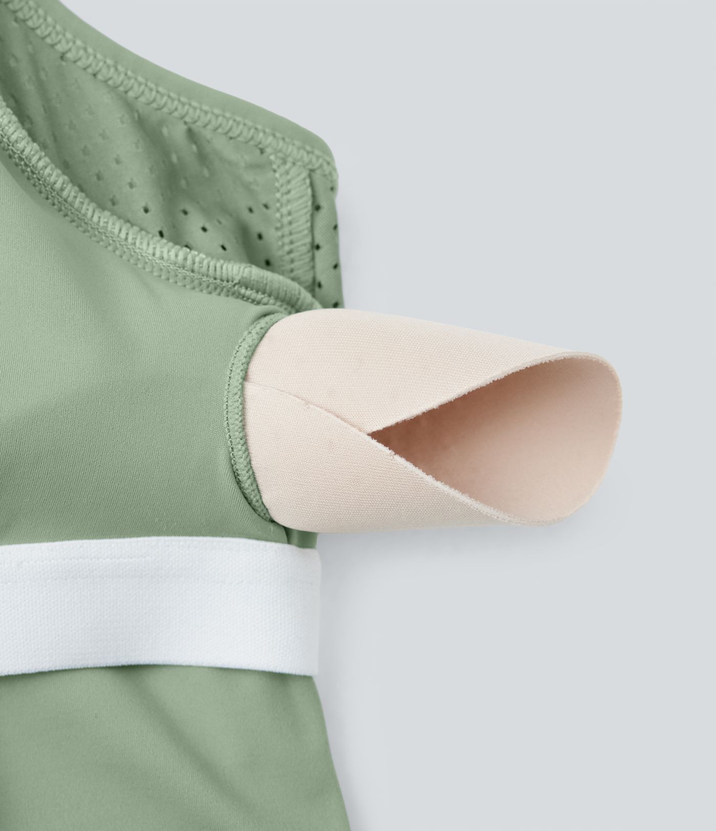 Vestido corto Softlyzero™ Airy yoga activo tacto fresco bolsillo lateral 2 piezas sin espalda entrecruzado - UPF 50+