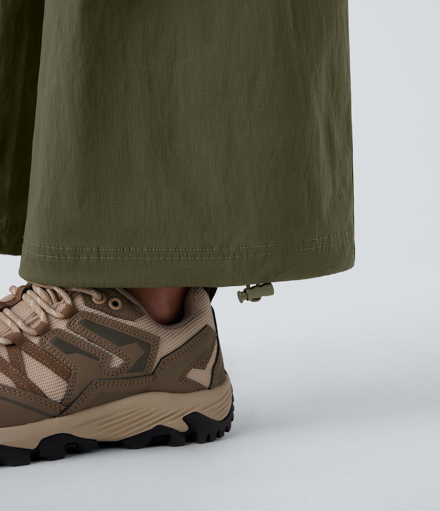 Water Repellent Low Rise Belted Pockets Ripstop Hiking Pants