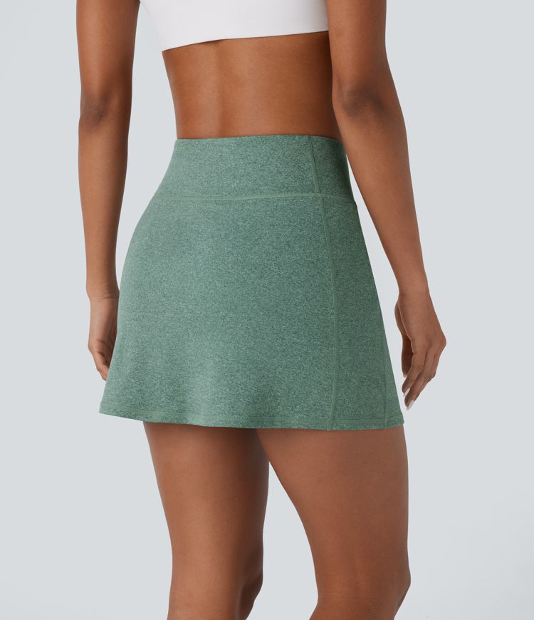 High Waisted 2-in-1 Side Pocket Mini Pickleball Skirt