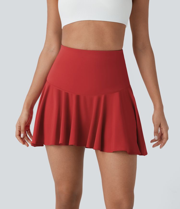 Mini Falda Breezeful™ yoga secado rápido tiro alto 2 en 1 bolsillo lateral vuelo alto