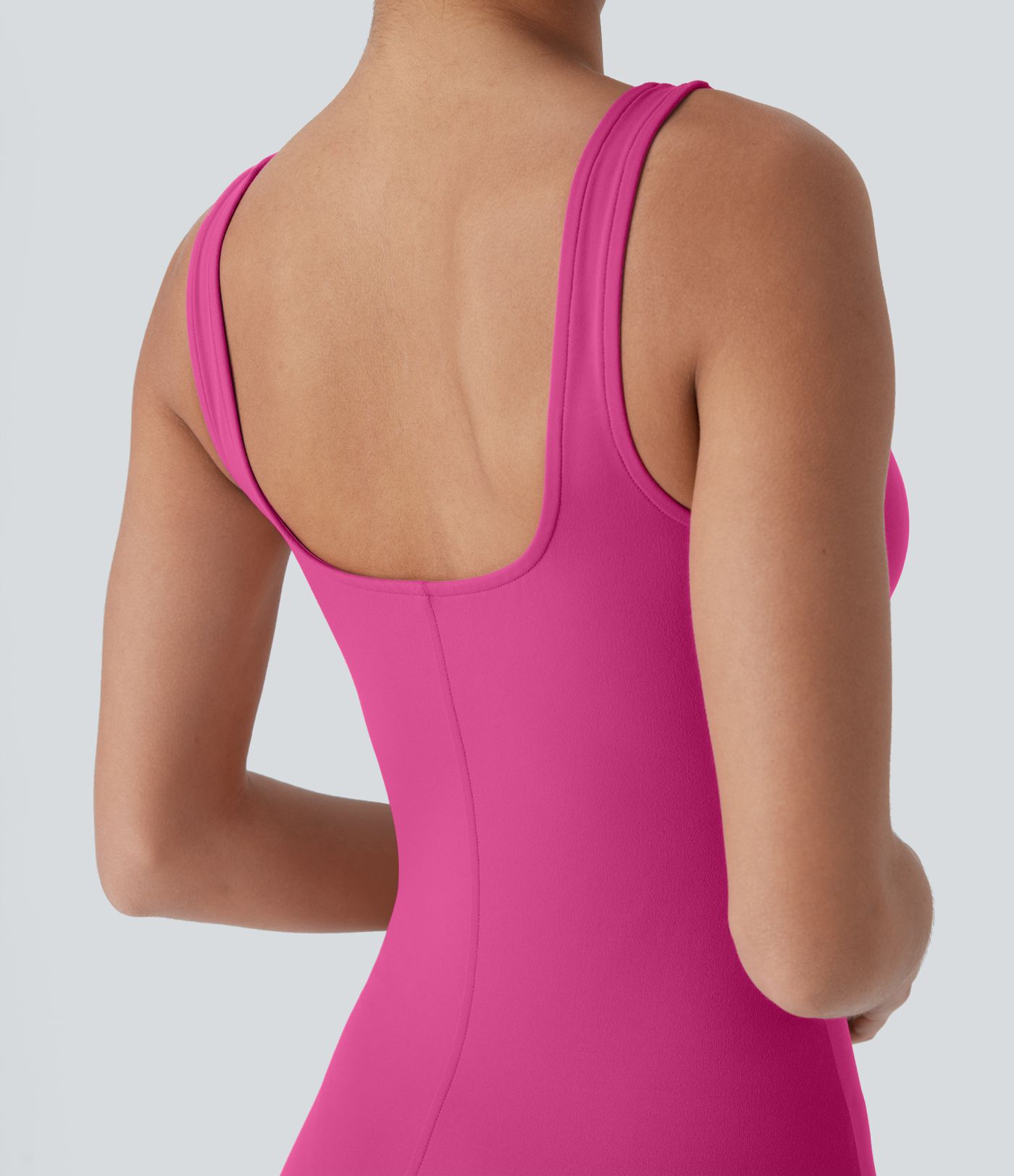 DayStretch Square Neck Bodycon Mini Dance Tank Dress