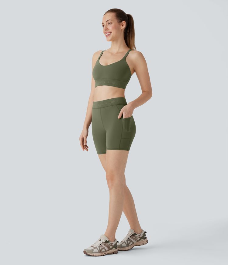 Pantalón corto SpeedWave™ ciclismo entrenamiento secado rápido bolsillo lateral tiro medio 12.5cm