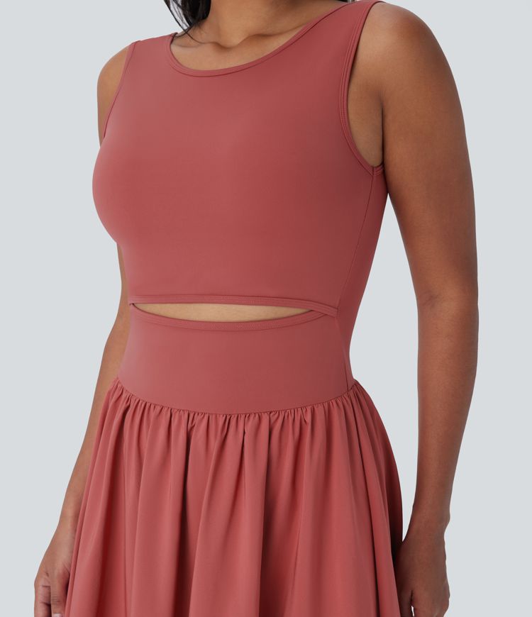 Vestido maxi Breezeful™ sin mangas corte secado rápido usar delante detrás