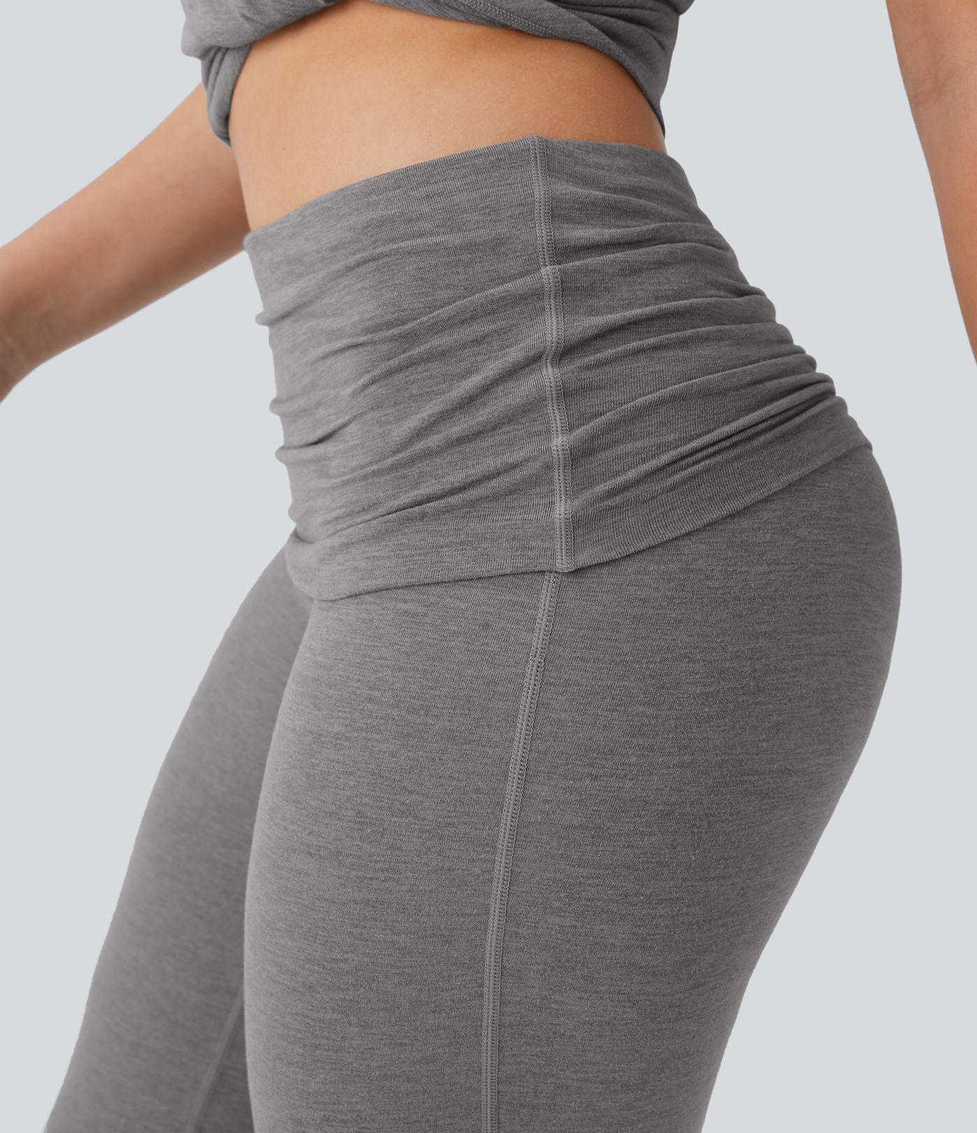 Super High Waisted Foldover Yoga Pants
