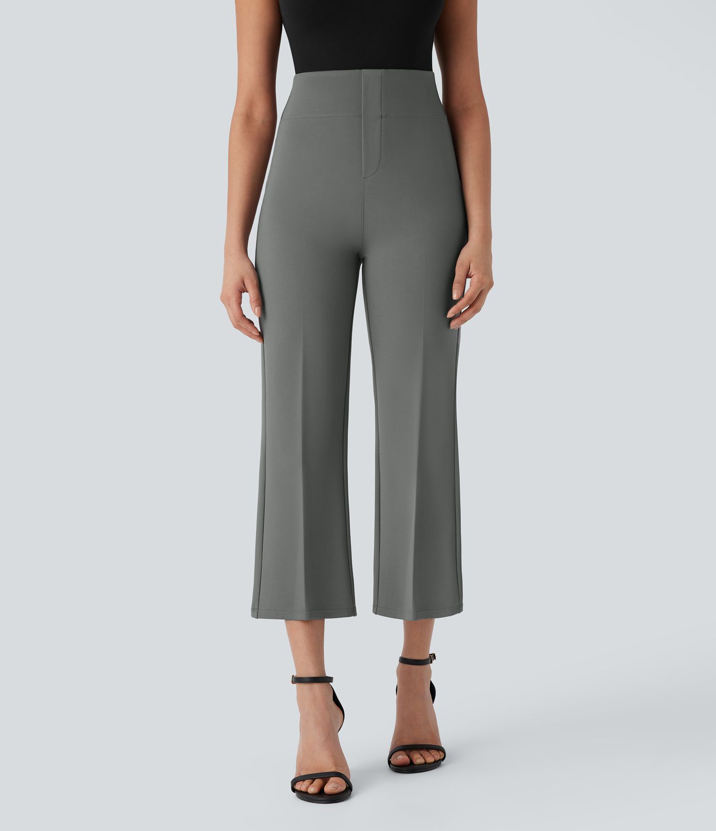 Halara Flex™ SculptKnit High Waisted Tummy Control Pocket Cropped Work Trousers