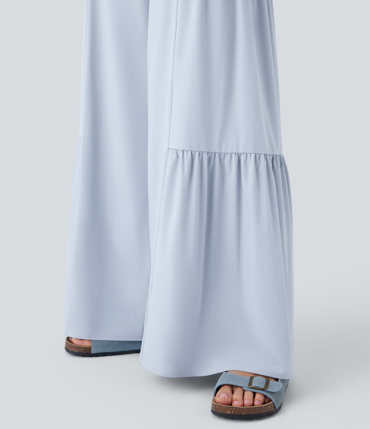 Breezeful™ Mid Rise Lace Up Flowy Wide Leg Quick Dry Pants