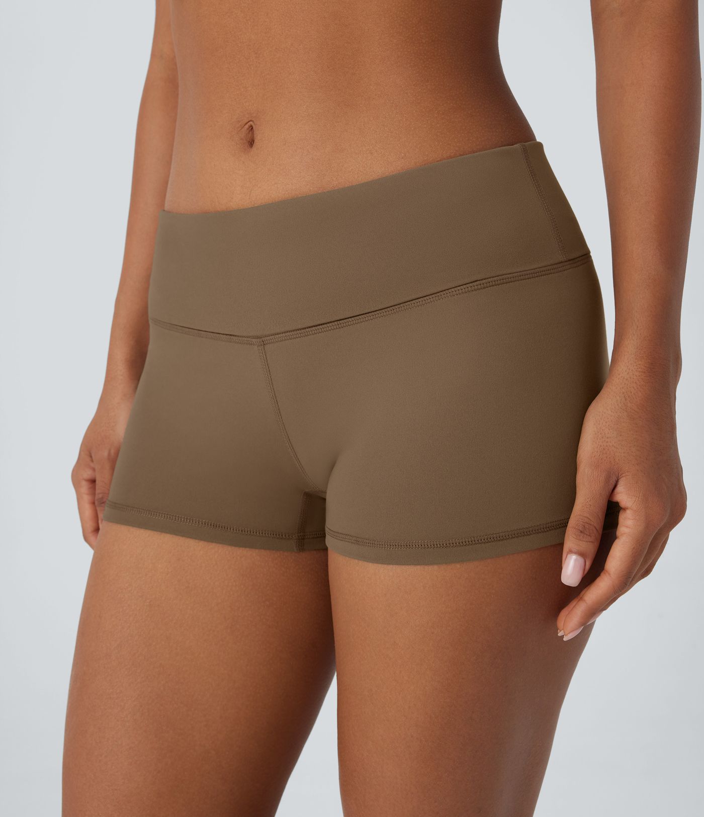 DayStretch Super High Waisted Foldover Yoga Biker Shorts 2.5''