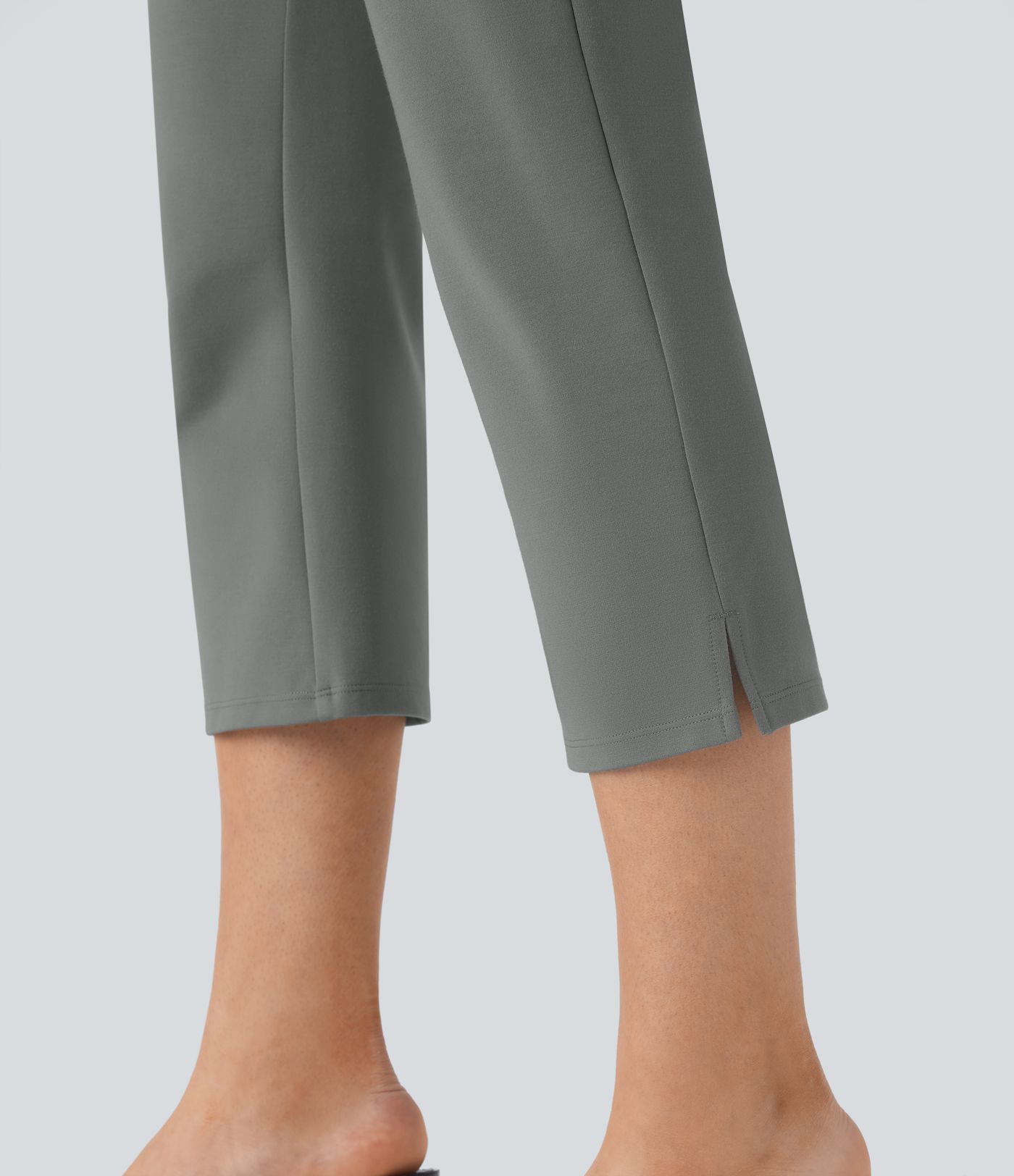 Pantalon tailleur capri taille moyenne Halara Flex™ SculptKnit avec poches