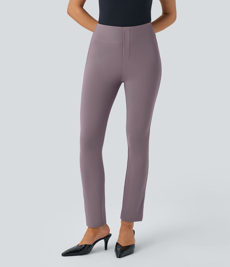 Pantalón Halara Flex™ oficina ajustado tiro alto bolsillo lateral posterior